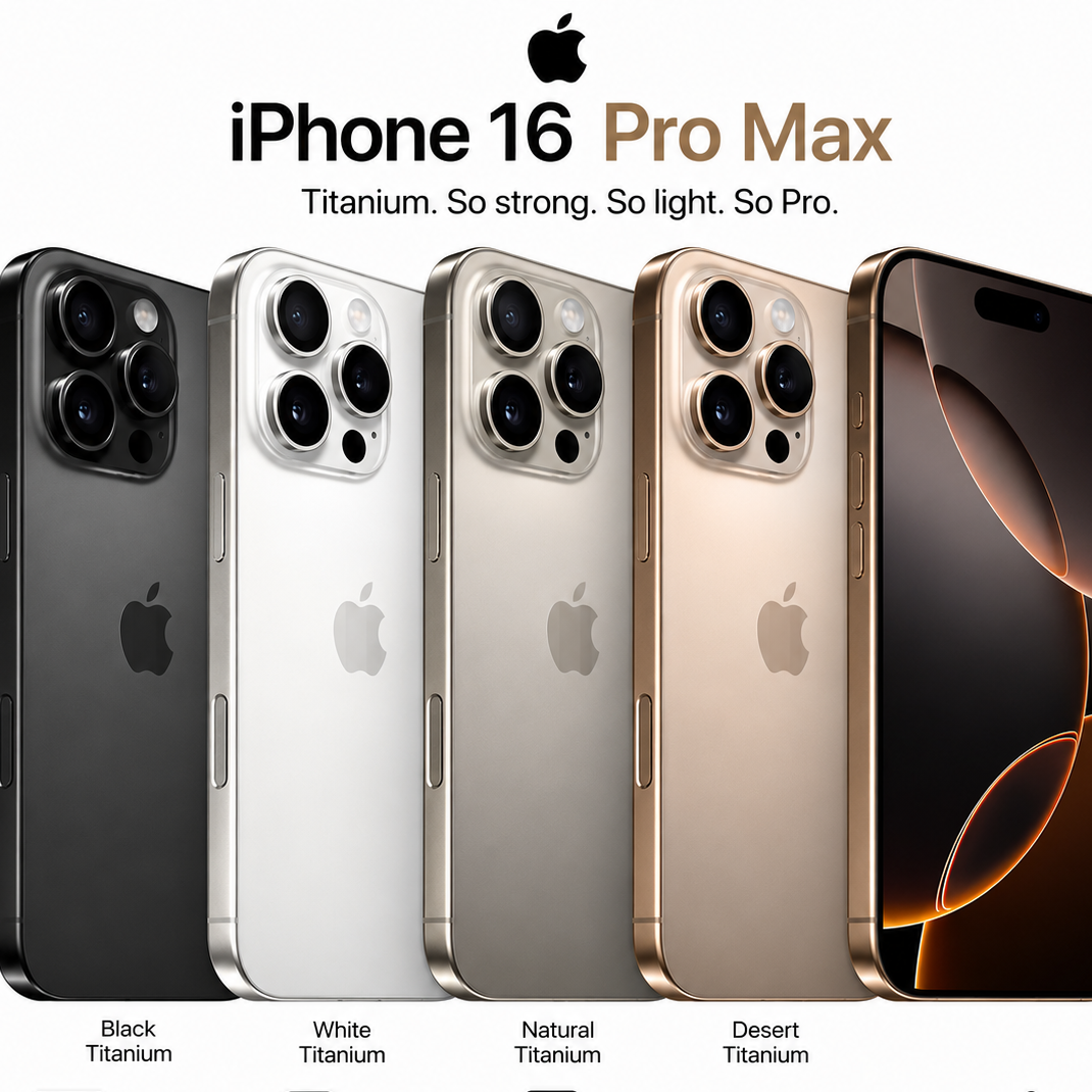 IPHONE 16 PRO MAX Refurbished | Unlocked | 128GB/256GB/512GB.