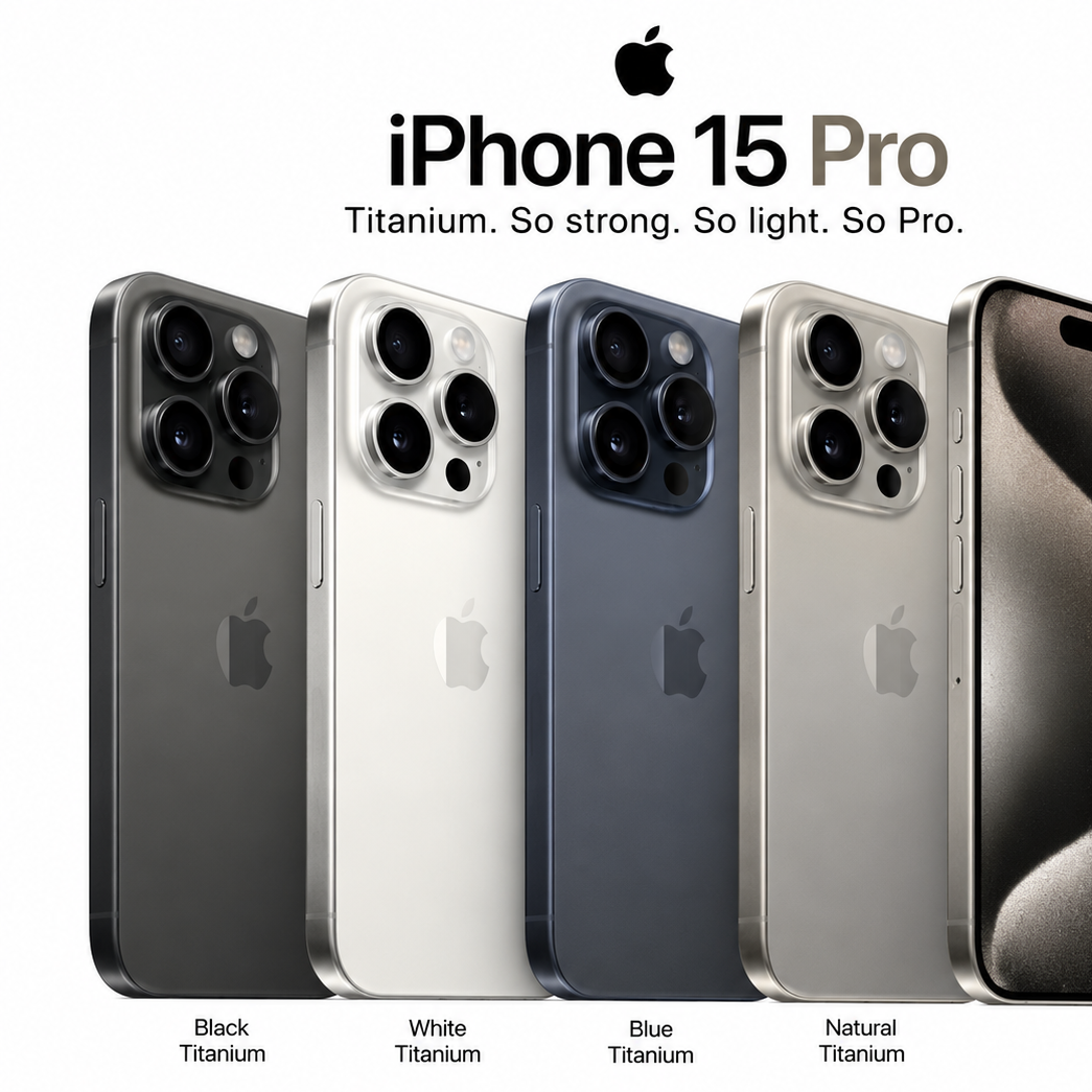 IPHONE 15 PRO Refurbished | Unlocked | 128GB/256GB/512GB.