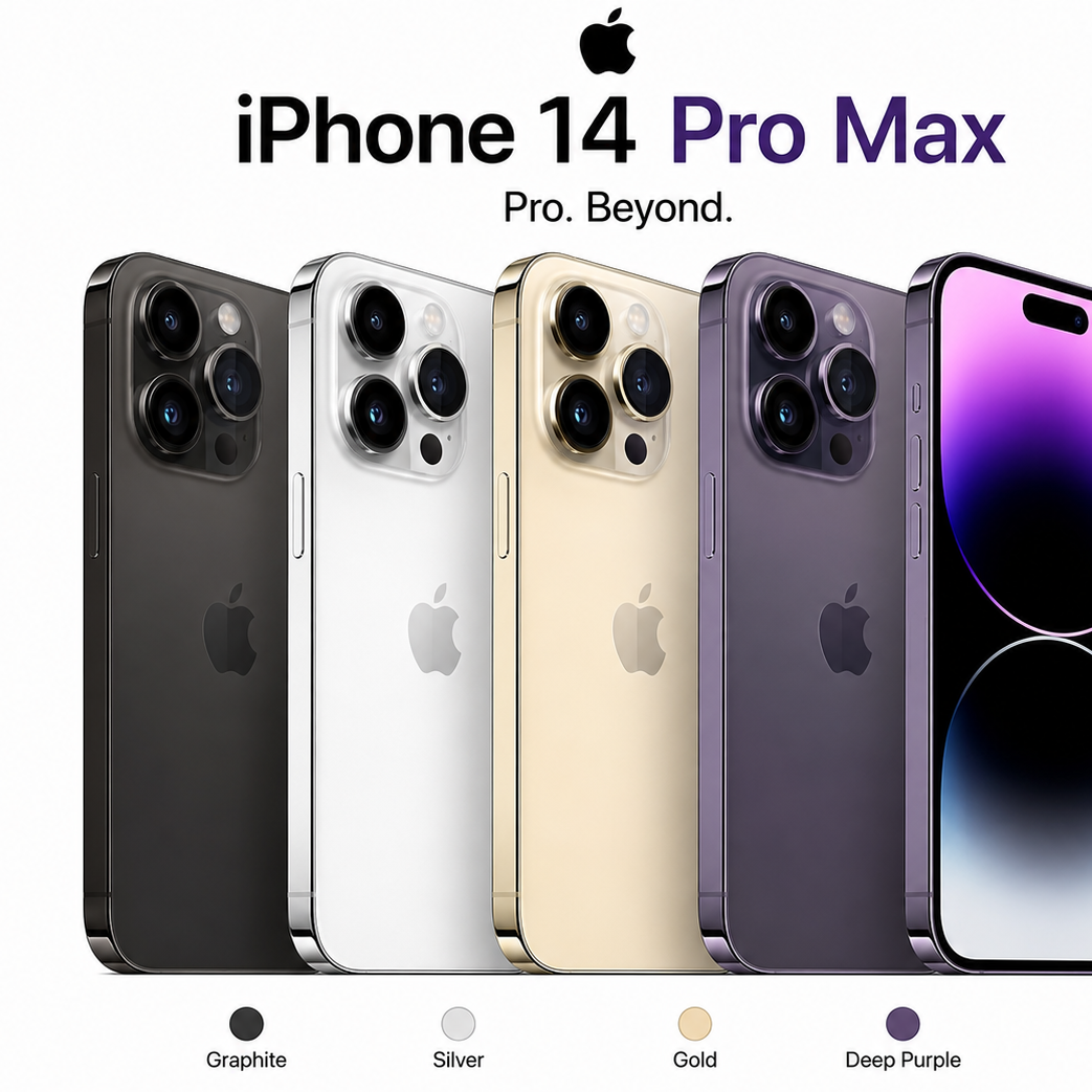 IPHONE 14 PRO MAX Refurbished | Unlocked | 128GB/256GB/512GB.