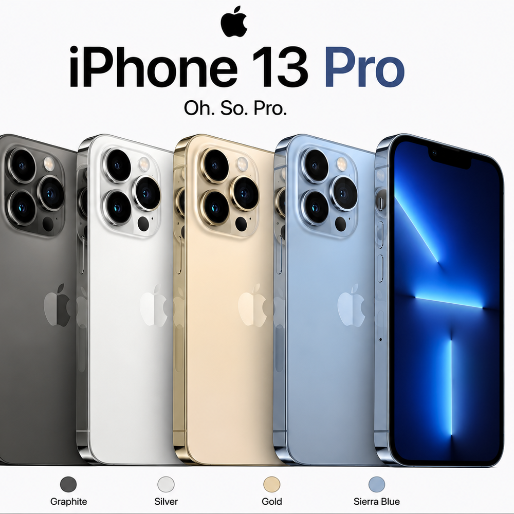 IPHONE 13 PRO Refurbished | Unlocked | 128GB/256GB/512GB.